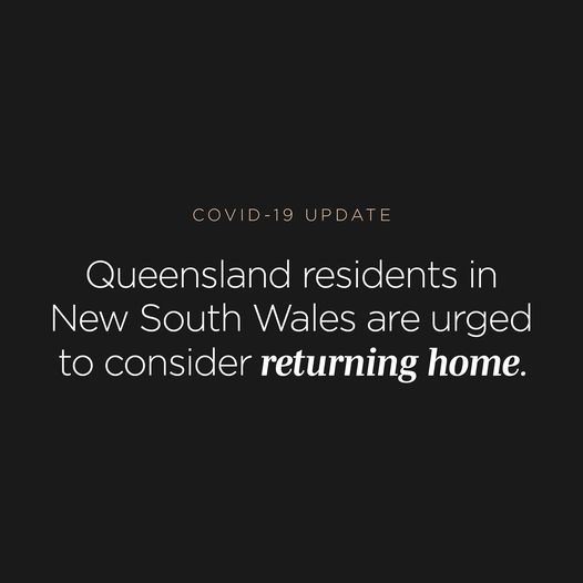 To the people of Greater Sydney currently in lockdown, Queenslanders are with y…