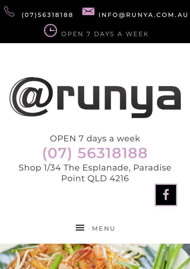 Expecting to open 28th May.
 Our website is now available.
 WWW.ARUNYA.COM.AU
