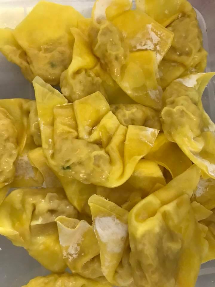 Our freshly made Wonton & Golden Bag is now available   thank you.
