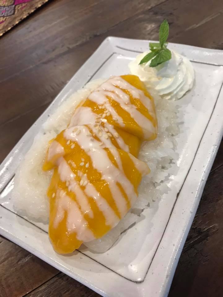 Now available.
 ~Mango & sticky rice
 ~Taro in coconut milk.