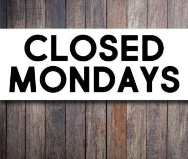 2/3/2020.
 MONDAY.
 CLOSED TODAY.
 Equipment maintenance…
 we apologize for an…