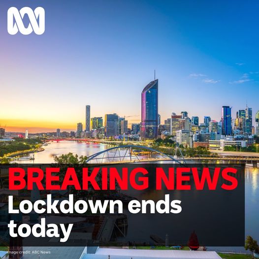 #BREAKING: Queensland’s south-east lockdown is set to end from 4:00pm, with some…