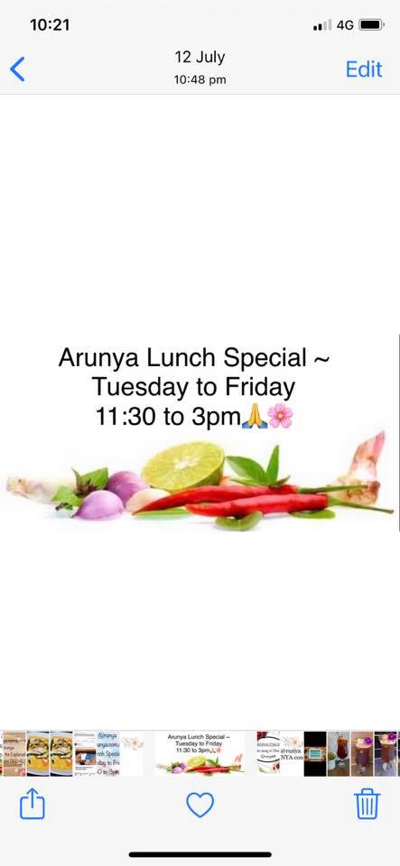 Tuesday 24th. Lunch Specials