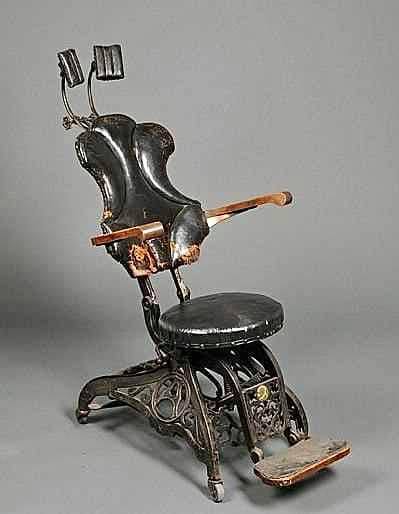 DENTAL CHAIRS, 19th century 
An American dentist named Dr. Josiah Flagg invented…